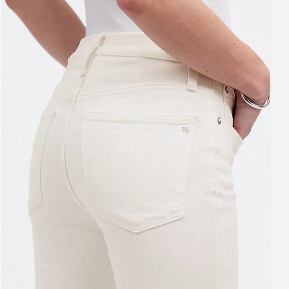 Madewell Mid-rise kick out white jeans NWT - Picture 5 of 13